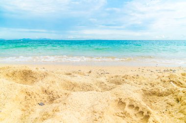 güzel tropikal plaj ve deniz manzara