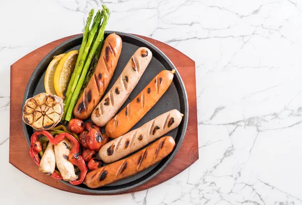 sebzeli ızgara sosis