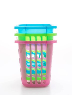 renkli plastik sepet 