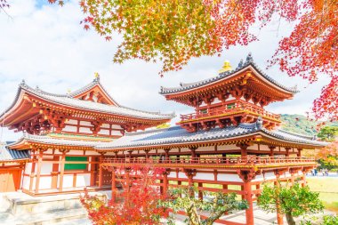 Güzel mimari Byodo içinde Kyoto tapınakta.