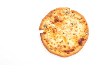 Kremalı mantarlı pizza