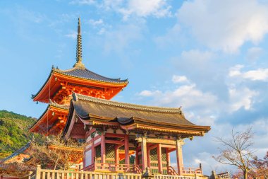 Kiyomizu-dera Tapınağı güzel mimari Kyoto,.
