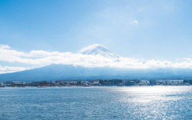Dağ Fuji San Kawaguchiko Gölü.