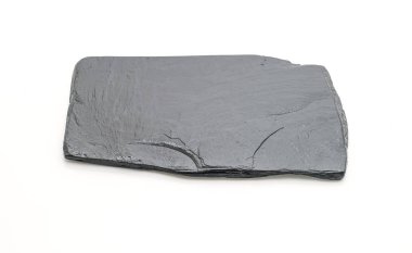 Beyaz arka plan üzerinde arduvaz levha