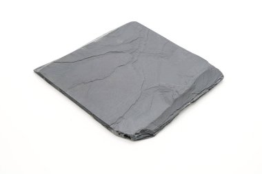 Beyaz arka plan üzerinde arduvaz levha