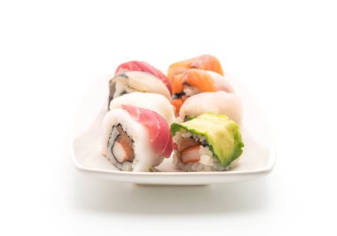 karışık suşi roll - Japon gıda tarzı