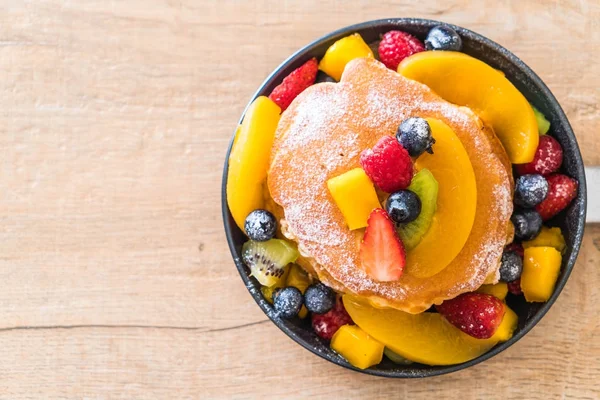 mix meyve ile gözleme