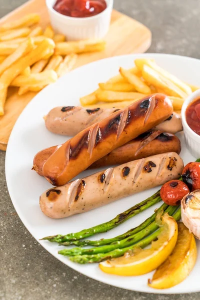 sebzeli ızgara sosis