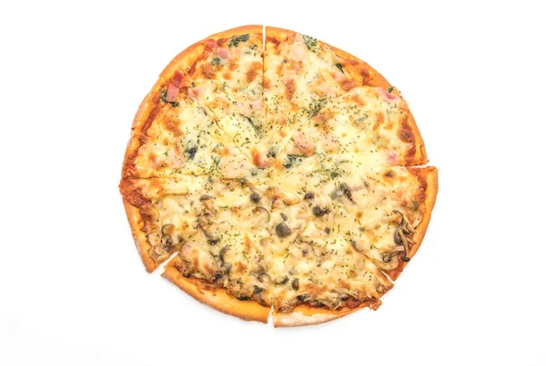  Ispanaklı ve mantarlı pizza