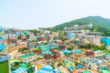Gamcheon kültür Köyü Busan içinde güzel mimari