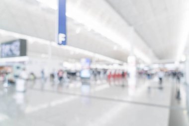 Havaalanında soyut bulanıklık