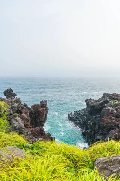 Jungmun Daepo sahil Jusangjeolli Cliff, Jeju Adası