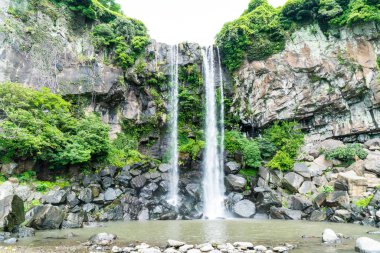 Jeongbang şelale jeju Adası