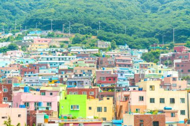 Gamcheon kültür Köyü Busan içinde güzel mimari