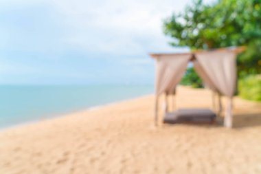 Sahilde güzel pavilion bulanıklık