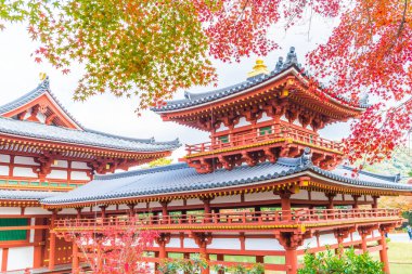 Güzel mimari Byodo içinde Kyoto tapınakta.