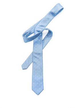 Beyaz güzel mavi kravat