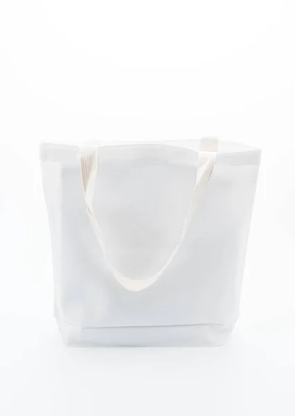Λευκό ύφασμα τσάντα — Φωτογραφία Αρχείου