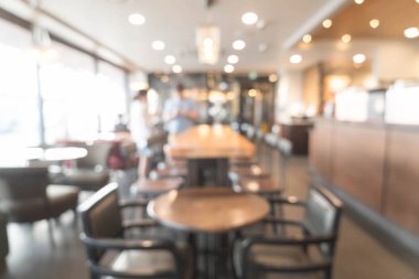 Kahve dükkanında soyut bulanıklık