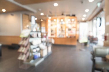 Kahve dükkanında soyut bulanıklık