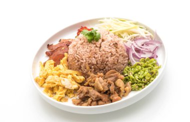 Pirinç ve karides ezmesi.