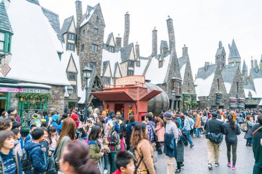 Osaka, Japonya - 21 Kasım 2016: Harry Potter ve büyücü dünya