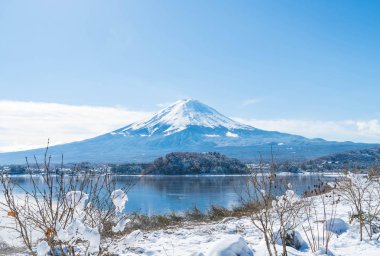 Dağ Fuji San Kawaguchiko Gölü.