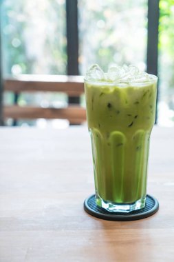 buzlu yeşil çay kahve