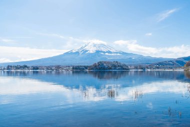 Dağ Fuji San Kawaguchiko Gölü.
