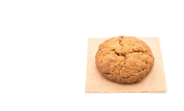 Biscoitos de passas de aveia em branco — Fotografia de Stock
