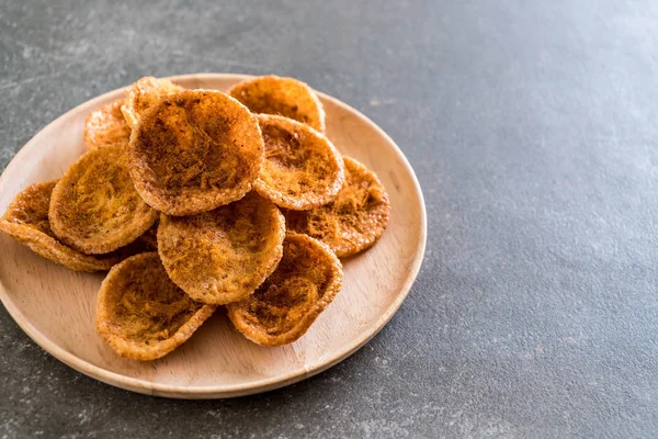 kurutulmuş rendelenmiş domuz etinin pirinç kraker