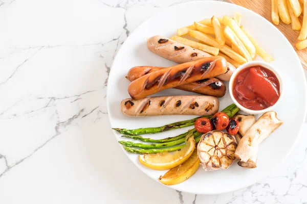 sebzeli ızgara sosis