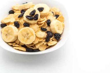 muz, Kuru üzüm ve kahvaltıda süt ile tahıl