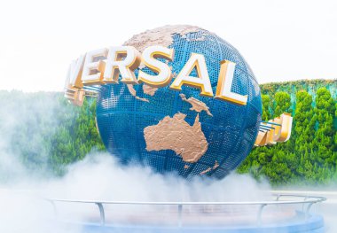 Osaka, Japonya - 21 Kasım 2016: temel tema park konumlar