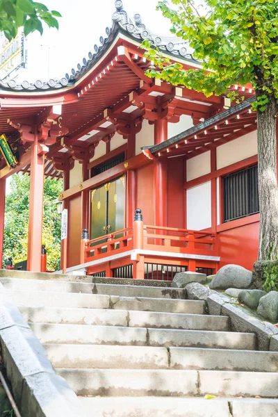 Bölgenin her Asakusa Sensoji Tapınağı'nda güzel mimari — Stok fotoğraf