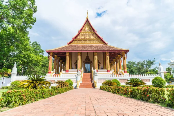 Gyönyörű építészeti Haw Phra Kaew templomban — Stock Fotó