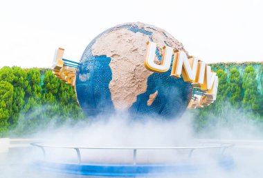 Osaka, Japonya - 21 Kasım 2016: temel tema park konumlar