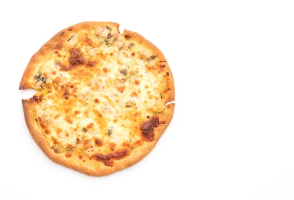 Kremowy pizza z pieczarkami — Zdjęcie stockowe