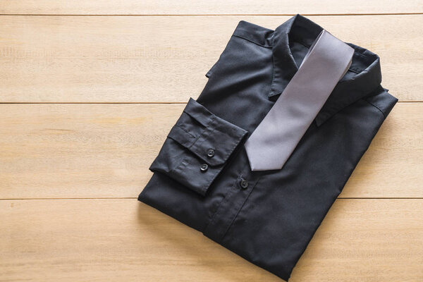 shirt with necktie