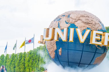 Osaka, Japonya - 21 Kasım 2016: temel tema park konumlar