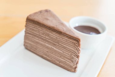 çikolatalı krep pasta