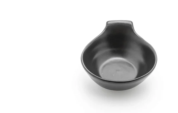 Black ceramic bowl — Stock Photo, Image