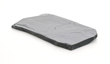 Beyaz arka plan üzerinde arduvaz levha