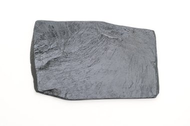 Beyaz arka plan üzerinde arduvaz levha