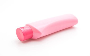 şampuan şişesi üzerinde beyaz izole 