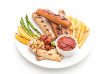 sebzeli ızgara sosis