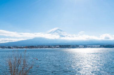 Dağ Fuji San Kawaguchiko Gölü.
