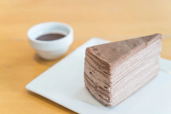 紫薇巧克力蛋糕 — 图库照片