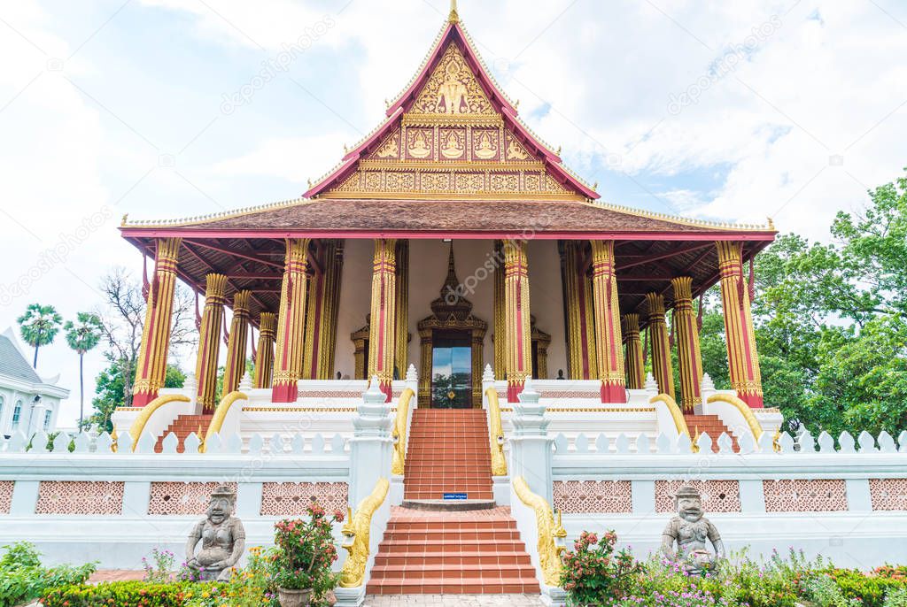Beautiful Architecture at Haw Phra Kaew Temple