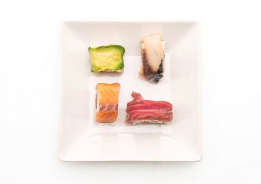 karışık suşi roll - Japon gıda tarzı